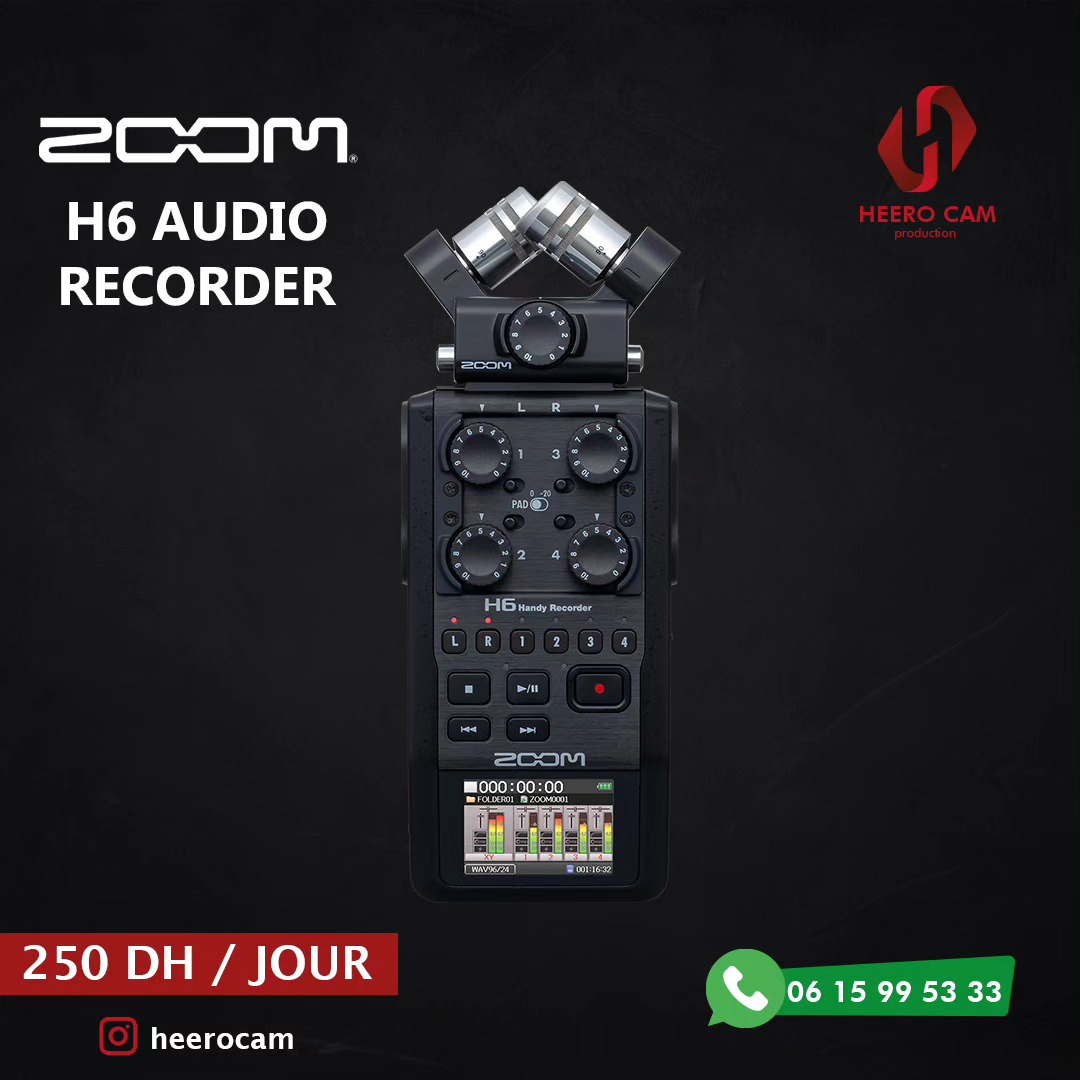 Zoom H6 Audio Recorder — location Heero Cam